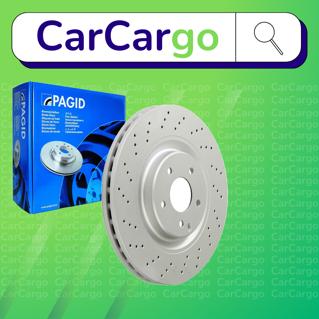 Pagid Vented Front Brake Discs Pair For Mercedes CLK CLK 350 2005-2010 345 mm