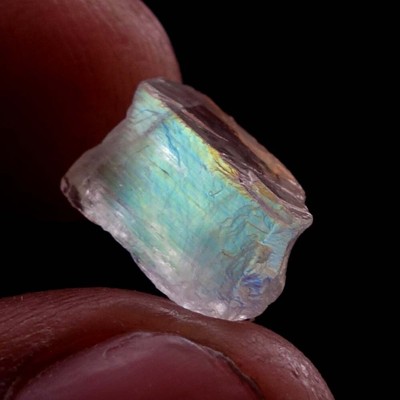 04.90 Carat Madagascar African Rainbow Moonstone rough 100% Natural Fire Crystal