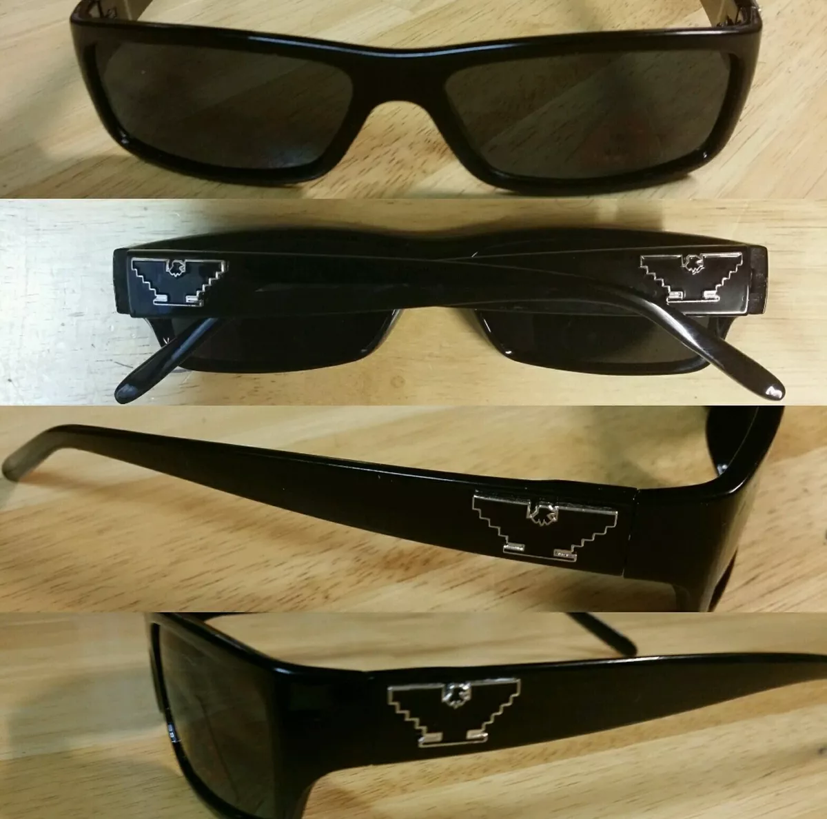 Custom bird Chicano Lowrider Biker OG 64's Oldschool men's sunglasses