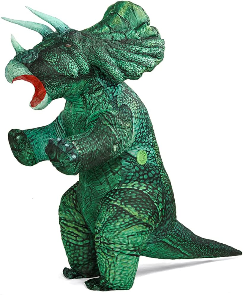 Inflatable Dinosaur Costume Blow up Triceratops Costumes for Adults