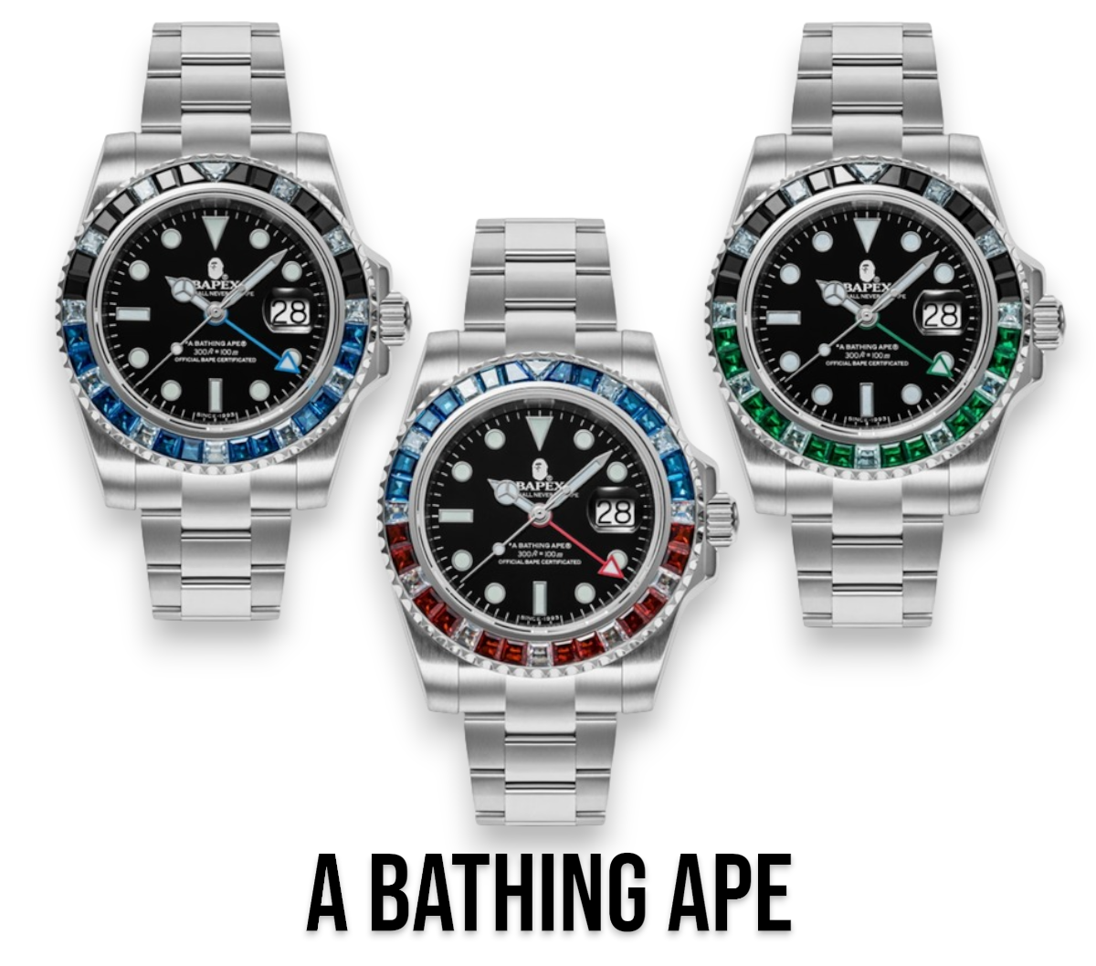 A BATHING APE TYPE 2 BAPEX CRYSTAL STONE 1J70187008 A BATHING APE TYPE 2 BAPEX CRYSTAL STONE 1J70187008