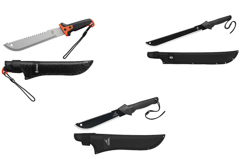 Gerber Machete COMPACT CLEARPATH und GATOR Buschmesser Haumesser mit Säge