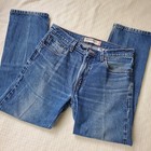 Levi's 505 blue denim jeans size 33x30 straight leg pants 100% cotton retro