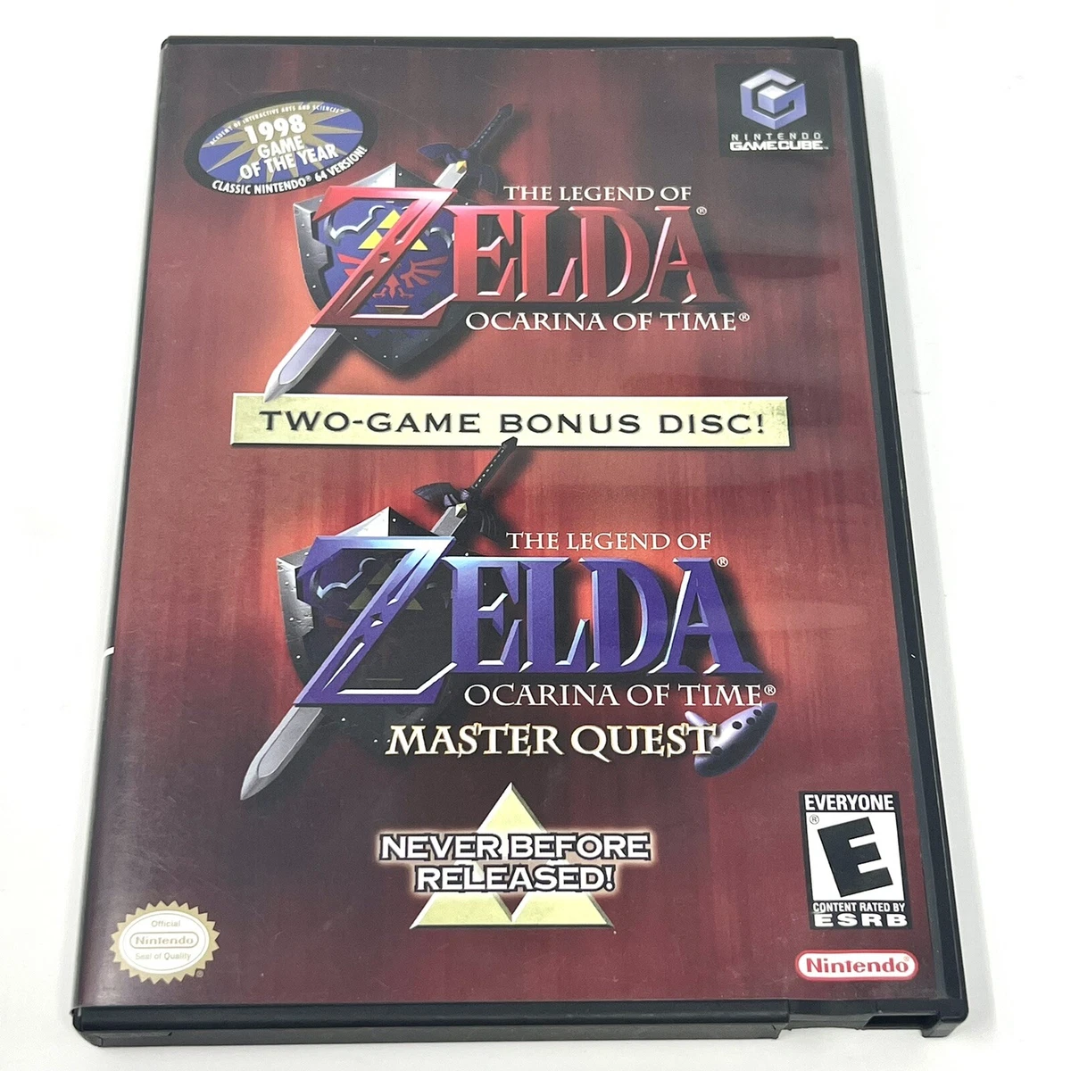 Zelda Ocarina of Time Master Quest, Item, Box, and Manual