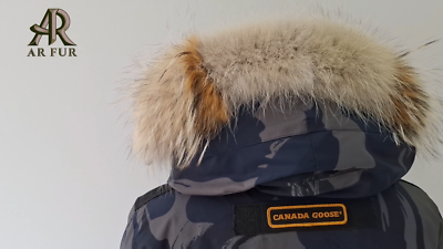 COYOTE FUR TRIM REPLACEMENT,COMPATIBLE WITH CANADA GOOSE PARKAS