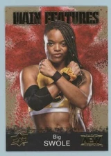 Big Swole 2021 Upper Deck AEW 1st Edition MAIN FEATURES GOLD PARALLEL #MF-11