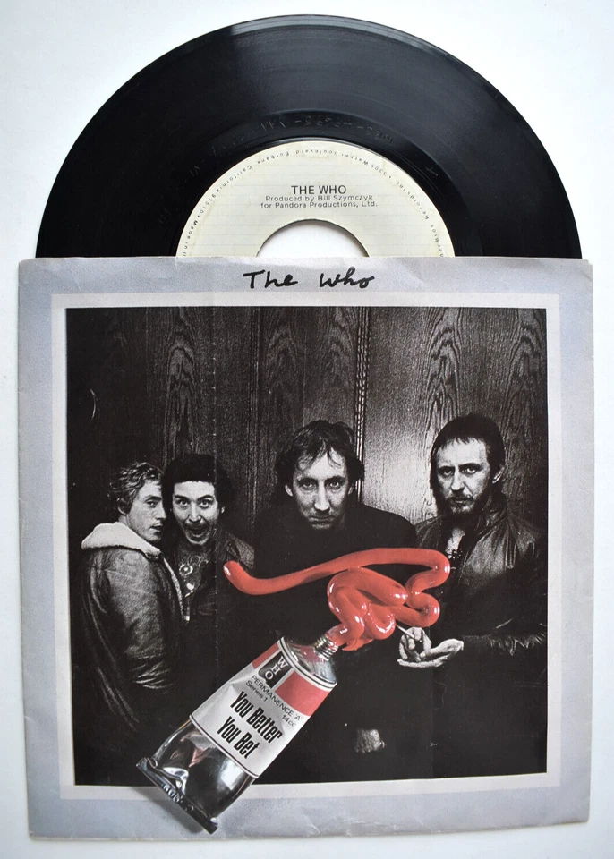 LOT OF 3 7" SINGLE RECORDS THE WHO YOU BETTER YOU BET STEVE MILLER JOHN FOGERTY - Imagem 2 de 4