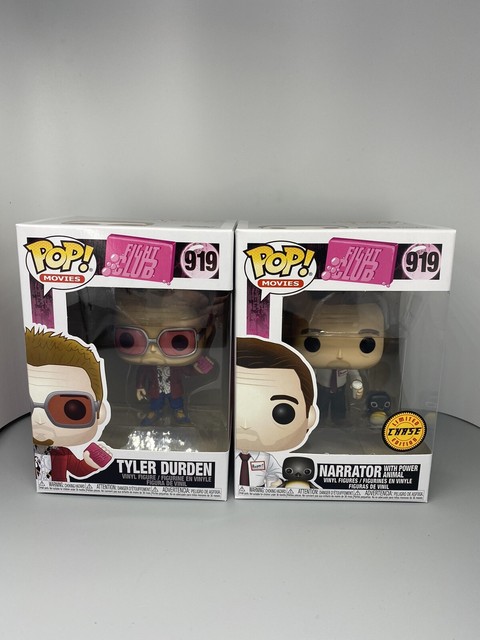 Funko POP Chase FIGHT CLUB SET Tyler Durden Brad Pitt Ed Norton Narrator IN HAND | eBay