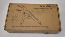 MinliGuy Snap Pliers For Metal Snaps Heavy Duty Fasteners Kit w 3 Dies 60 Set