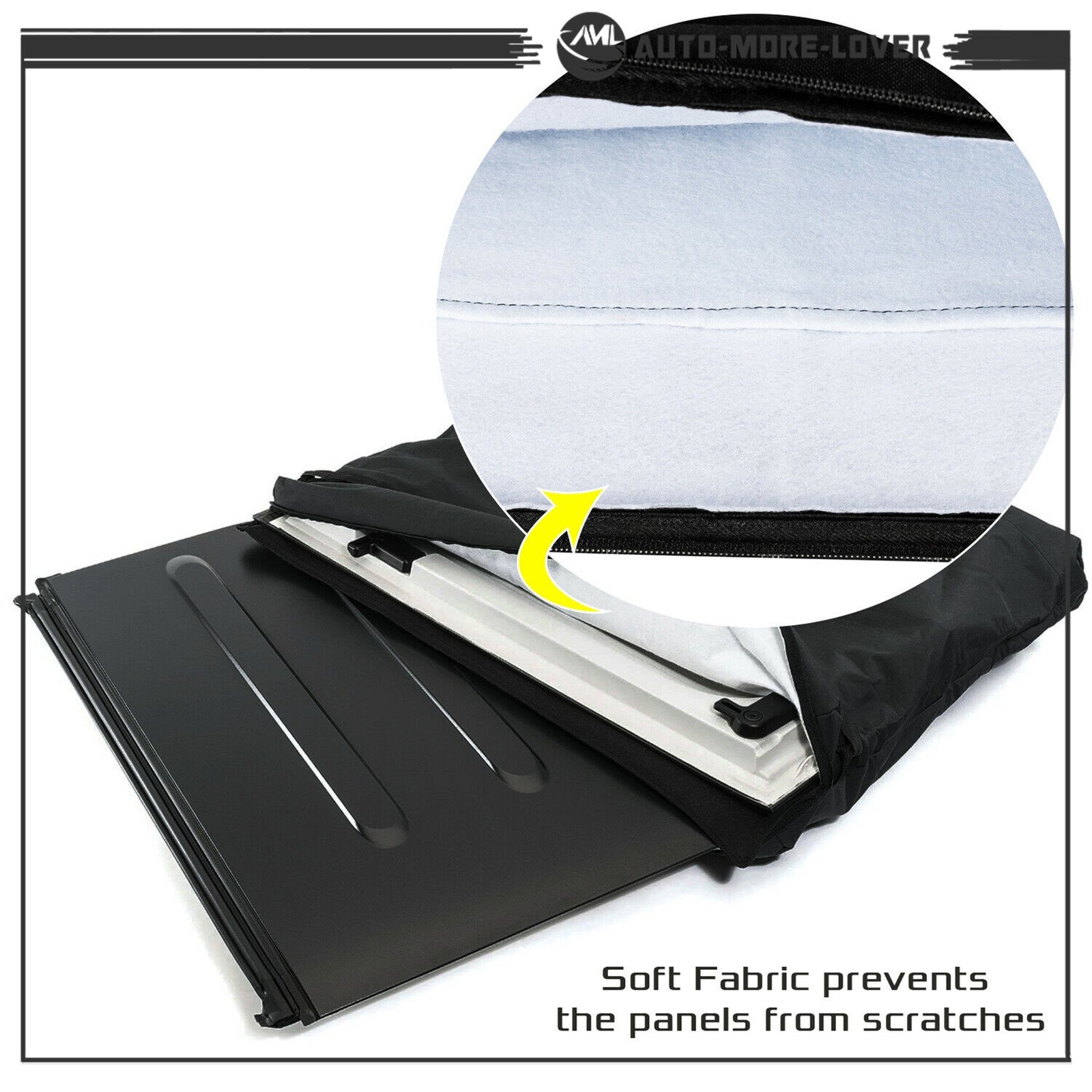 Blk Panel Hard Top Storage Bag with Handle for 2007-2020 Jeep Wrangler JK JL