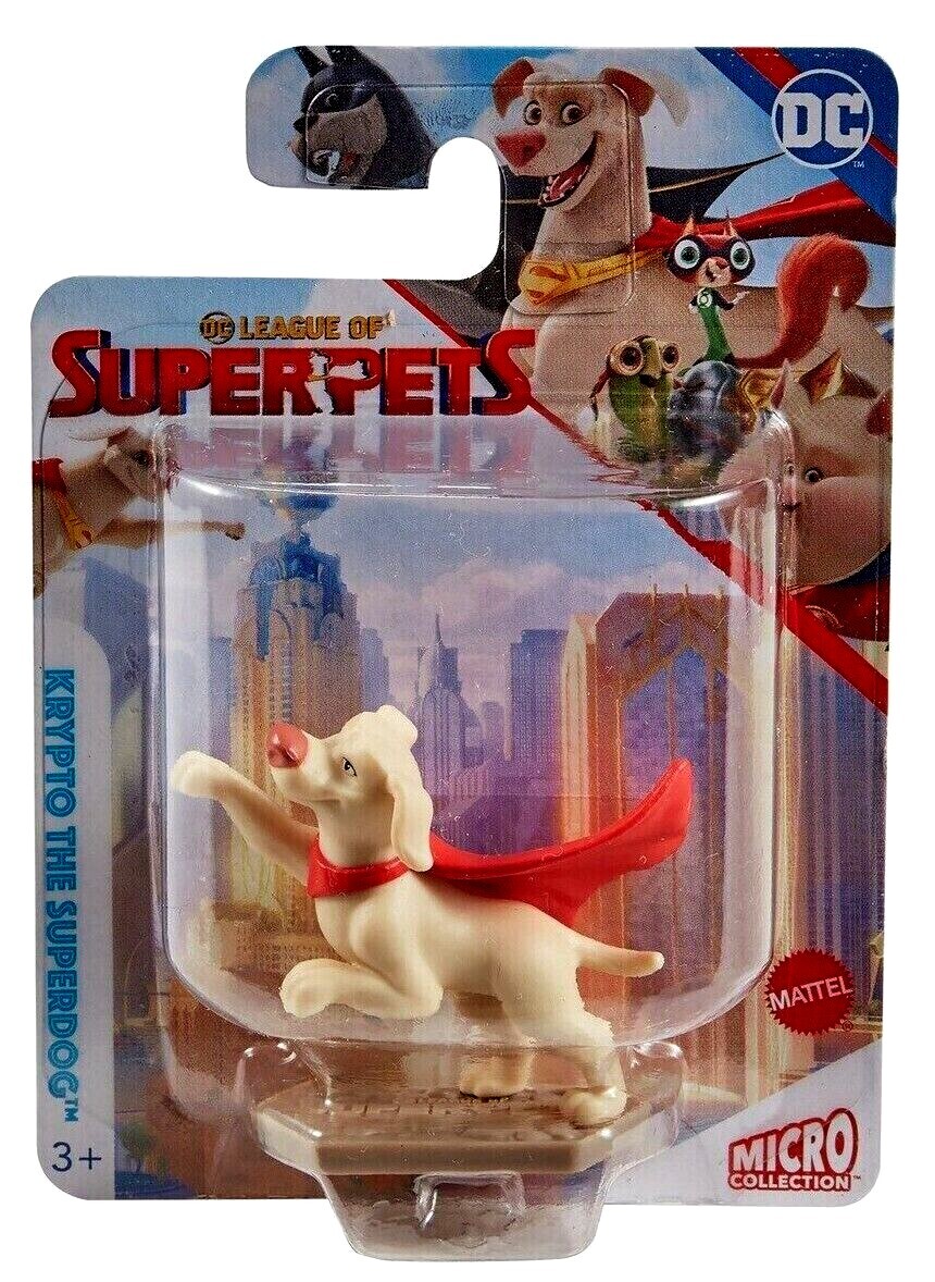 DC League Of Super-Pets - Multipack Con 6 Figure, Krypto, Ace, Lulu E Altri, Giocattolo Per Bambini 3+ Anni, Fisher-Price HGL00