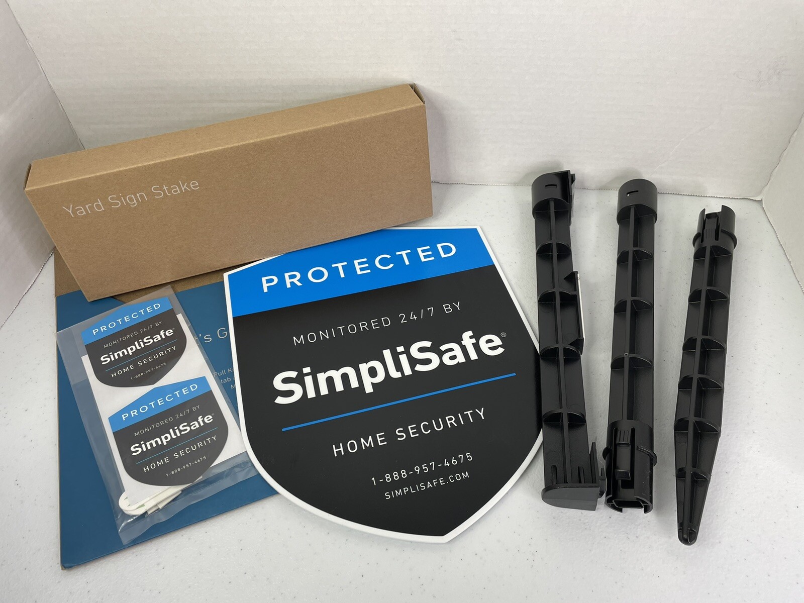SimpliSafe Yard Sign, Stakes, Decals For SimpliSafe Home Alarm Security