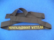 Bundeswehr Mützenband Minenjagdboot Wetzlar Marine Bundesmarine