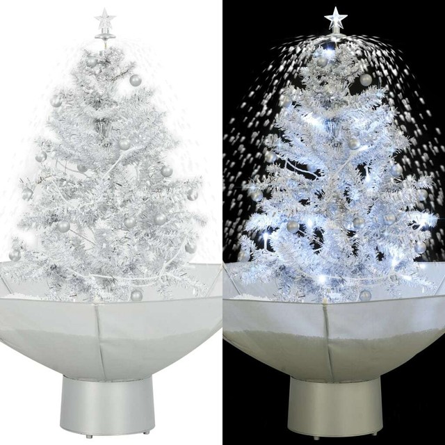 Albero Di Natale 75 Cm.Vidaxl Albero Di Natale Neve Base A Ombrellone Bianco 75 Cm Decoro Natalizio Acquisti Online Su Ebay