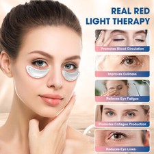 Eye Massager - Microcurrent  660nm Red Light Therapy, USB-C Rechargeable