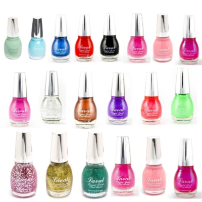 Laval Nail Polish Crystal Finish Varnish Professional Finish Nail Polish 15ml