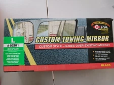 10501 Cipa USA Custom Towing Mirror Driver Side Black Slide Over Dodge Ram