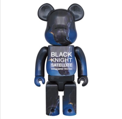 MEDICOM TOY - BearbrickBLACK KNIGHT SATELLITE 100％400％ BE@RBRICK SERIES 50