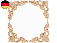 Muxsam 4 StüCk 15 X 15 Cm Holz Geschnitzte Eck-Onlay-MöBel Heimdekorationen U