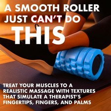321 STRONG Foam Roller   Deep Tissue Massage  Muscle Recovery Blue 