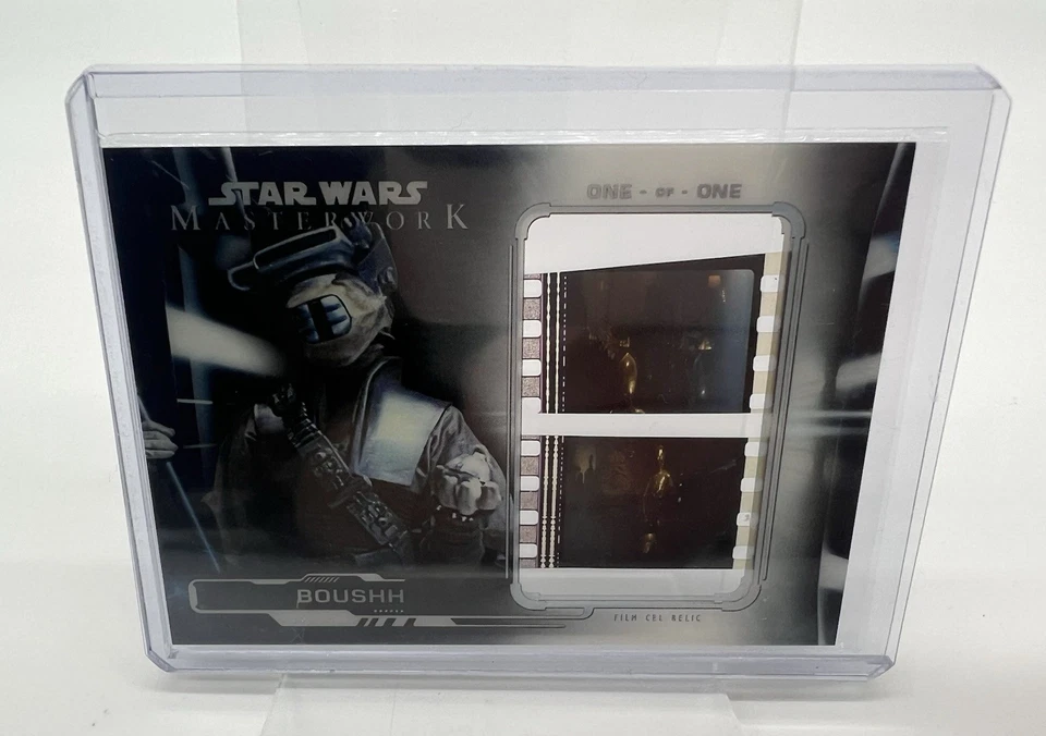 Star Wars ROTJ Film Cel Relic Leia Boushh Disguise Masterwork 2019 Card FC-LB6 - Image 2 of 4