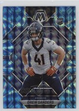 2023 Panini Mosaic Rookies Reactive Blue Mosaic Prizm Drew Sanders #318 0pe3
