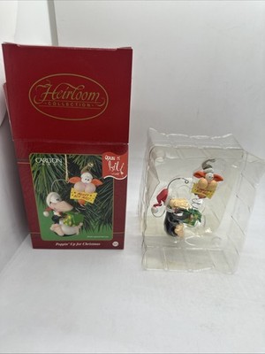 Carlton Cards Bloom County Opus n' Bill ''Poppin up for Christmas'' Ornament & Box