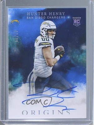 2016 Panini Origins Rookie Auto Blue 42/49 Hunter Henry #110 Auto 0a6