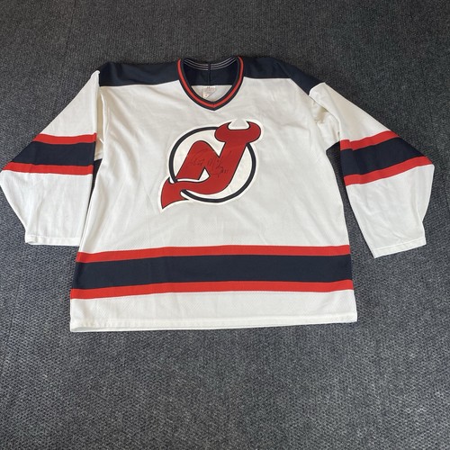 Vintage CCM Maska New Jersey Devils Signed Randy McKay 21 Hockey Jersey XL