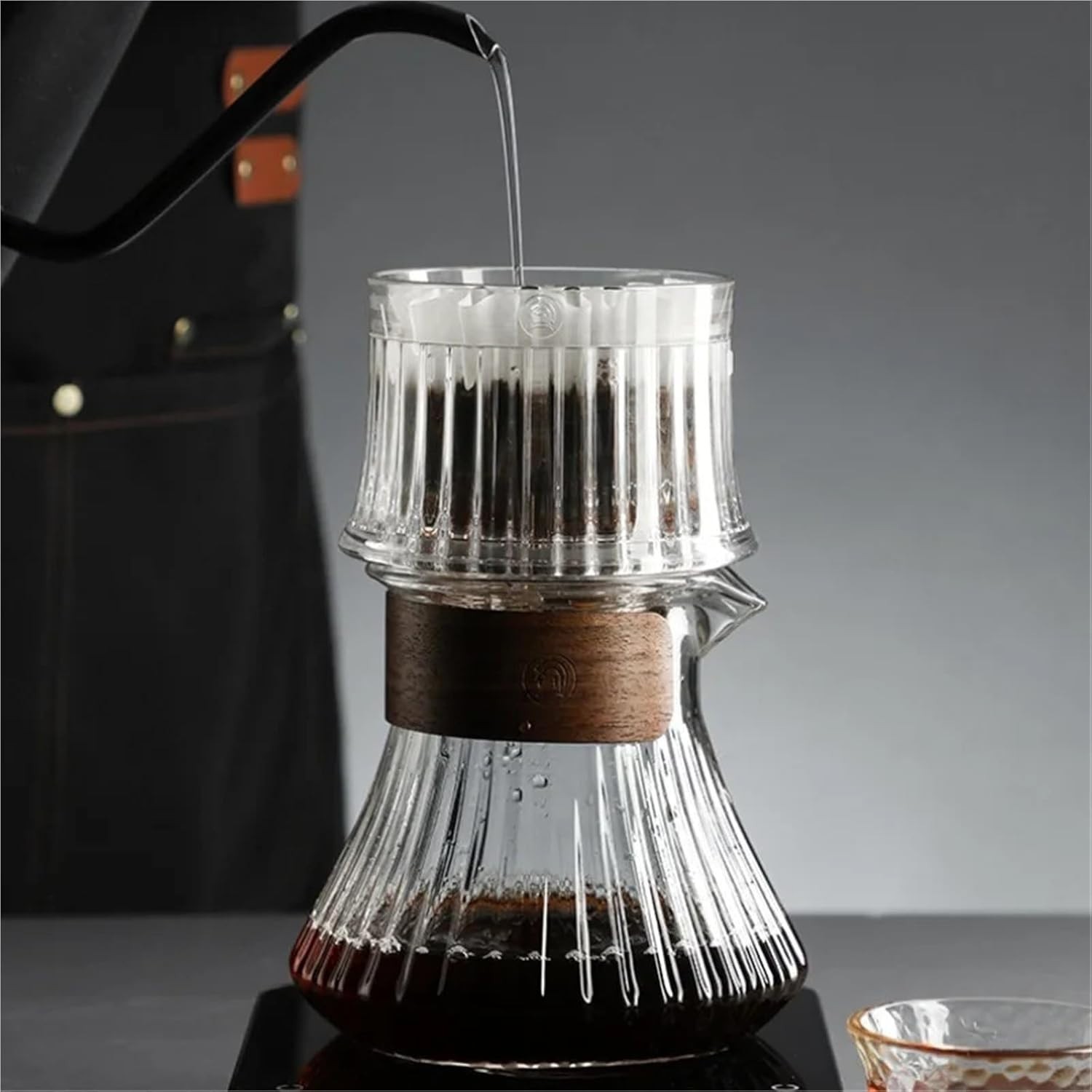 Variable Flow Coffee Brewer Adjustable Drip Filter Flat Bottom Pour Over