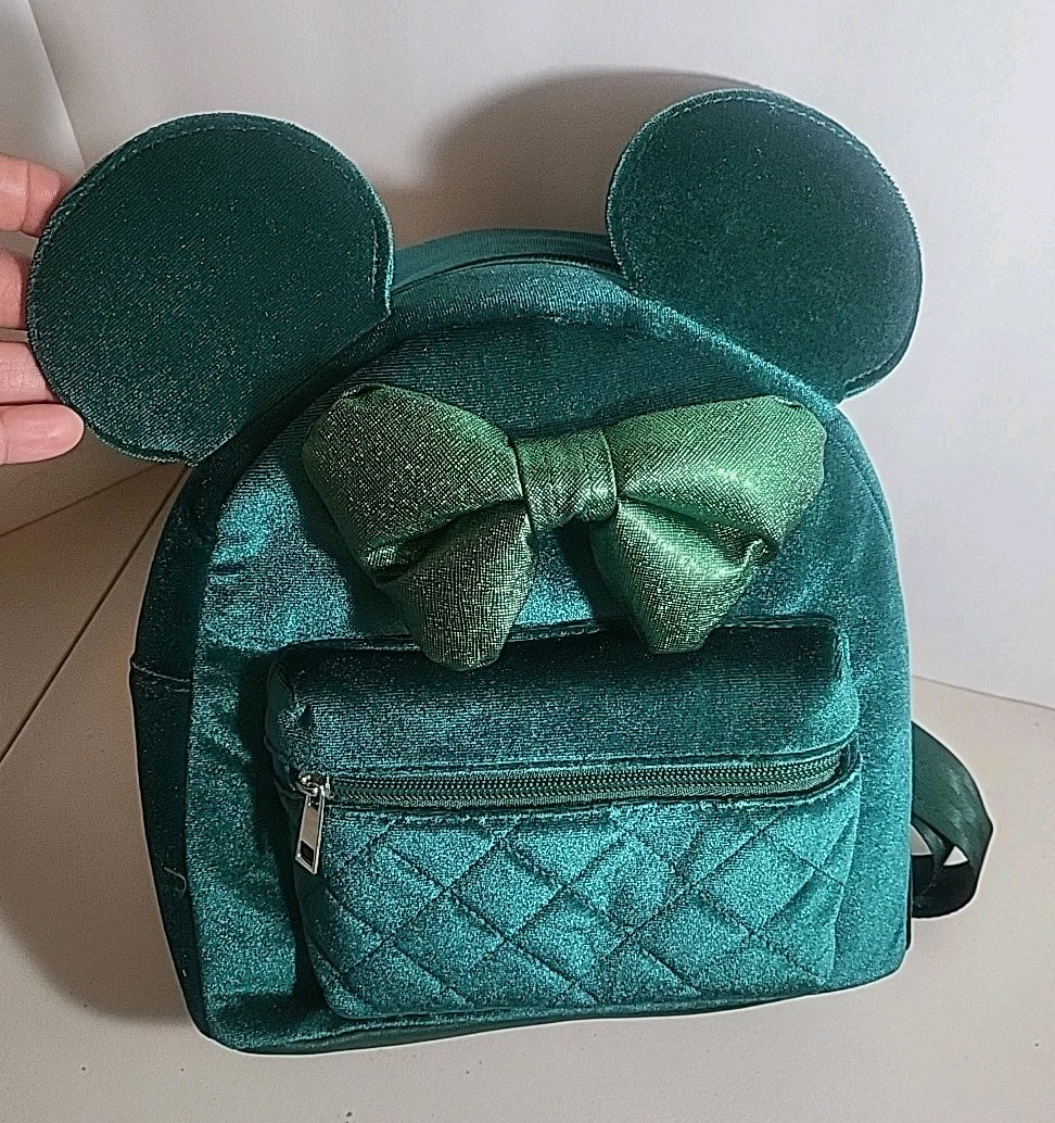 Disney Teal Backpack with Bow and Ears Be Bejeweled In This NEW Purple and Turquoise Sequin Ear  main image 3