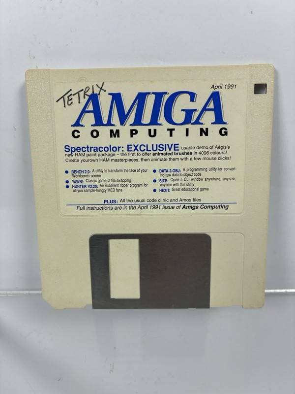 Amiga Computing April 1991 Commodore Amiga Disk Only Vintage ra