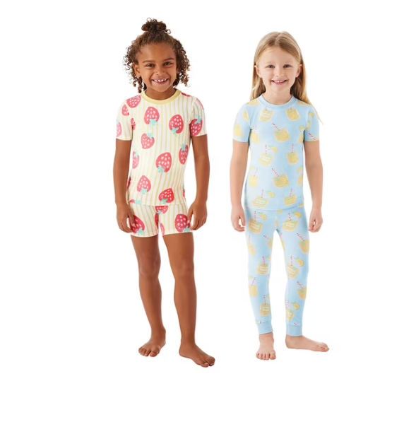 Girl's Member's Mark DreamMark 4pc Pajamas- Asst