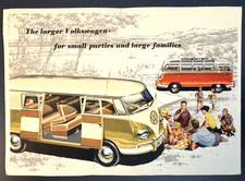 The larger 23 Window Volkswagen Bus Vintage Rare postcard