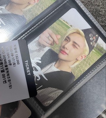 Stray Kids Hyunjin Maxident Signed Photo Card US Shop Exclusive Trading