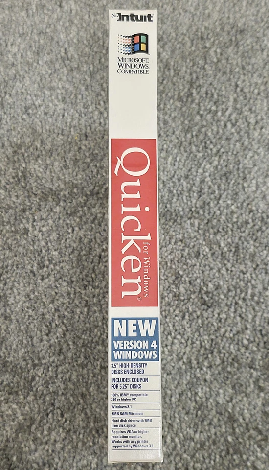 Quicken for Windows 95 Version 4 Vintage New Sealed 3.5 High Density Disks New - Image 4 of 4