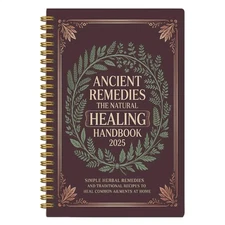 The Natural Healing Handbook, Spiral-Bound Guide for Herbal Remedies and Natural