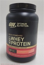 Optimum Nutrition Protein Powder Strawberries Cream 22 Servings 24oz EXP:04/27