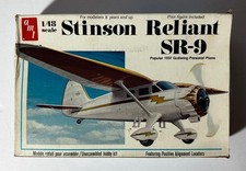 Vintage Complete AMT T639 1/48 Scale 1937 Stinson Reliant SR-9 from 1973