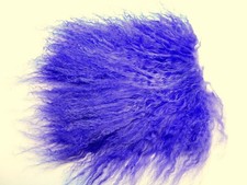 OOAK Tibetan Lamb Mohair Doll Hair, Wigs, Reroot 5 x 4-1/2" Purple Iris