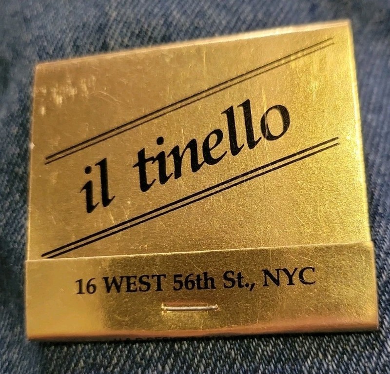 Matchbook - Il Tinello Italian Rest.  56th st. NYC FULL UNSTRUCK