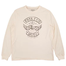 Frye and Co. Mens Antique White Long Sleeve Regular Fit Thermal Graphic Shirt XL