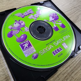 USED AUTHENTIC WORKING -) BUG 1 & BUG TOO! (- GAME DISCS ONLY - SEGA SATURN