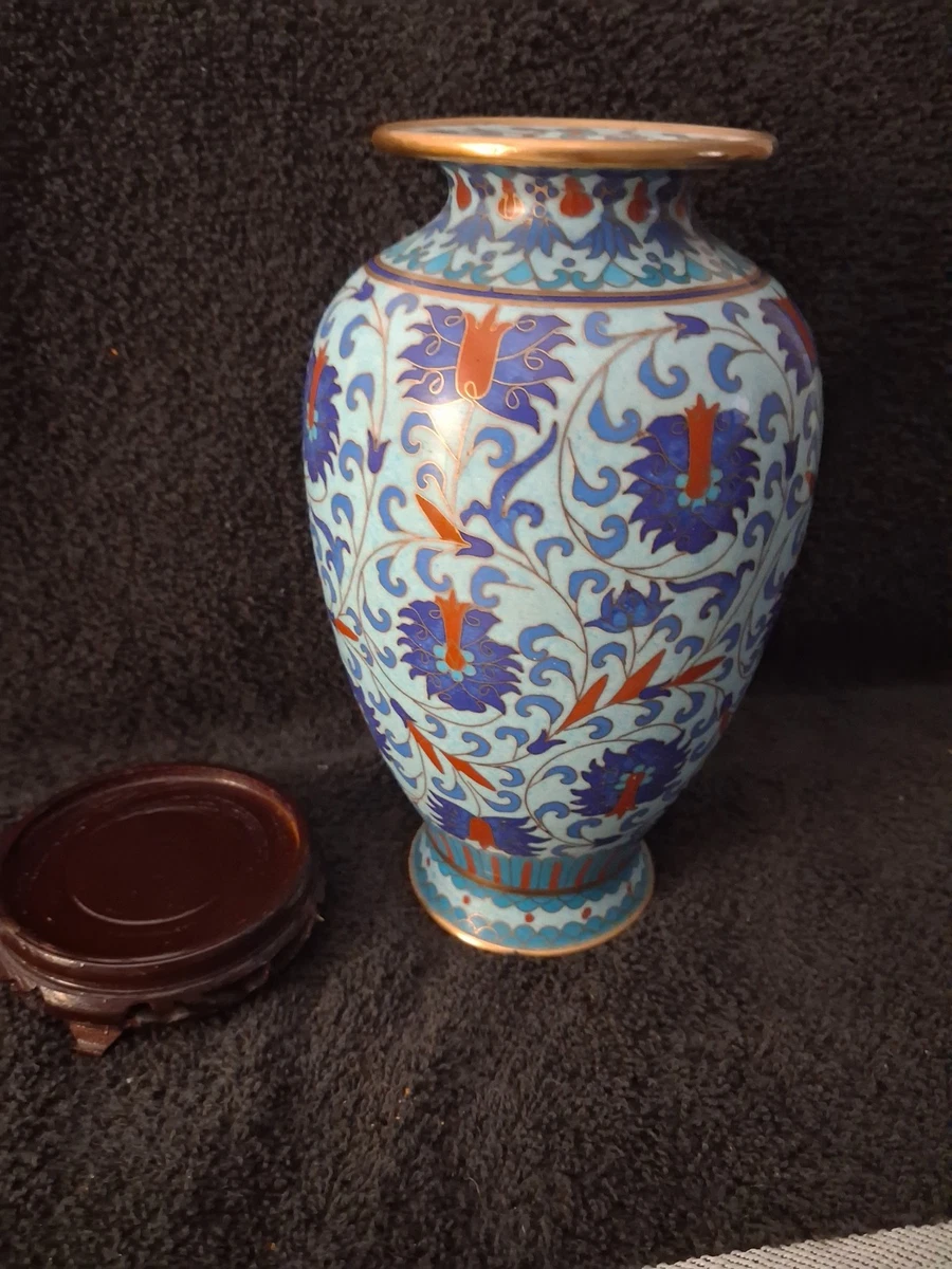 中国景泰蓝印第安纳中国古董花瓶| eBay