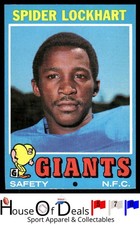 1971 Topps #128 Spider Lockhart New York Giants Vintage Football Card