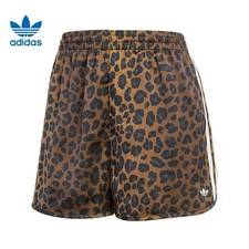 adidas Women's Oiginals Leopard Satin Shorts KA2673-Authentic