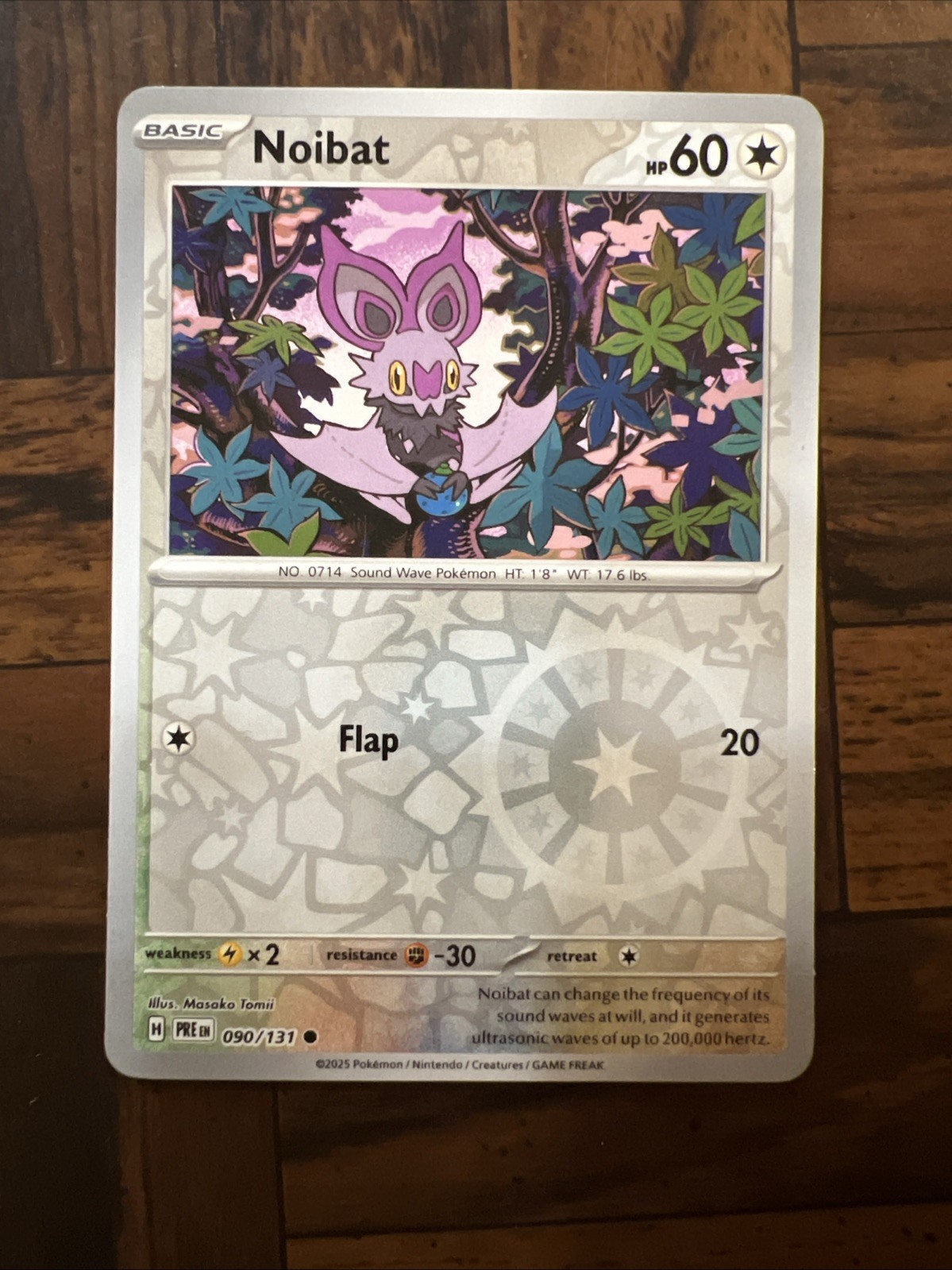 Pokemon TCG - Prismatic Evolutions - Noibat - 90/131 - Reverse Holo - BW1