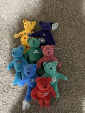 NFL MLB Plush Bear Lot Mark McGwire Bamm Beano Limited Treasures