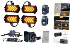 UTV Turn Signal Kit with 110dB Horn, Pre-Wired, Plug and Play UTV Rocker Switch