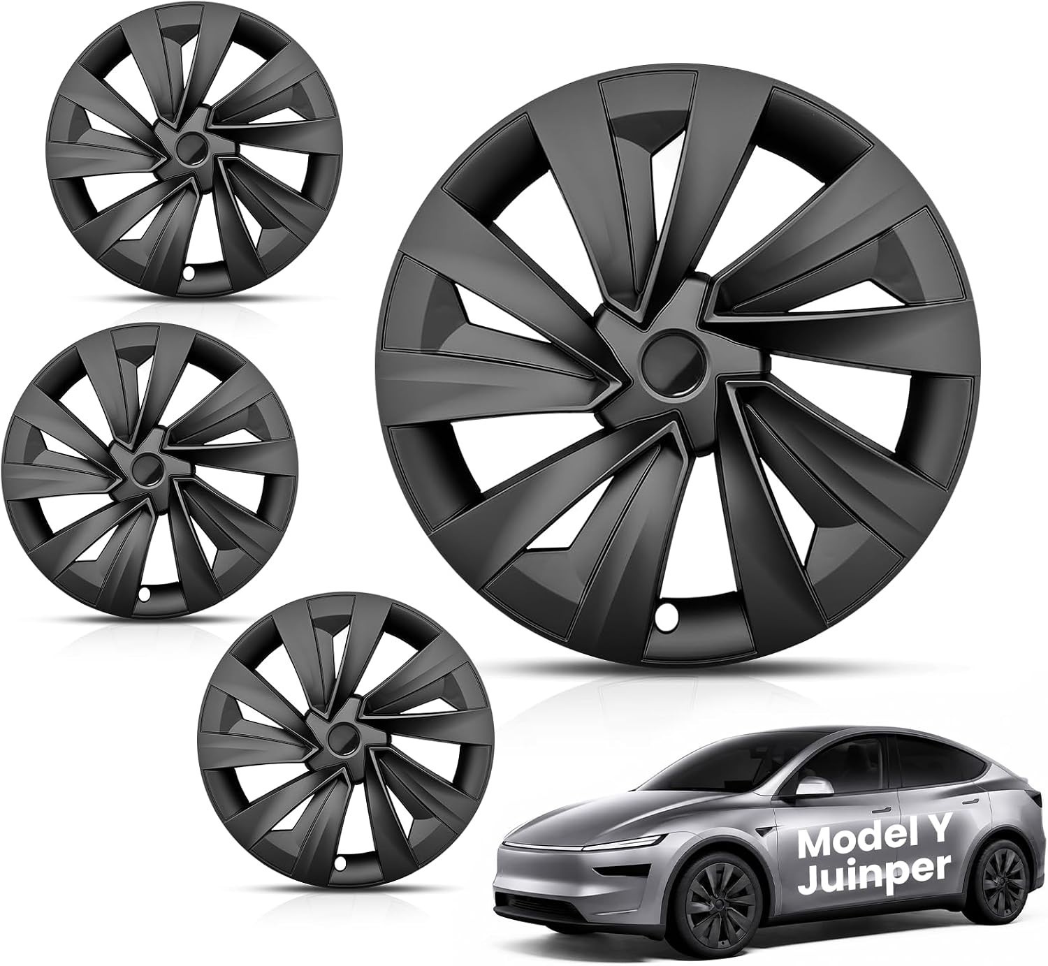 19 Inch Wheel Covers, Hubcaps for Tesla Model Y Juniper Accessories 2025 2026, F
